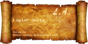 Lagler Anita névjegykártya